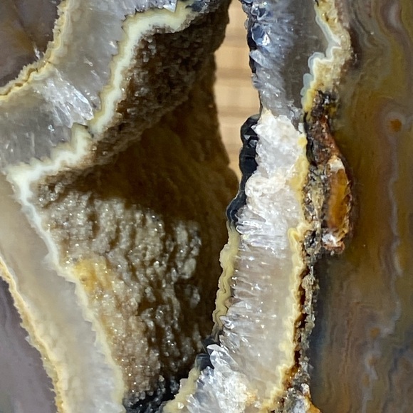 AGATE GEODE ON STAND SET - Picture 6 of 13